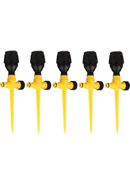 Bahçe, Geniş Alan Kapsamı, Çim ve Bahçe Için Otomatik 360 Derece Dönebilen Çim Sulama Sistemleri (5 Adet) (Yurt Dışından)
