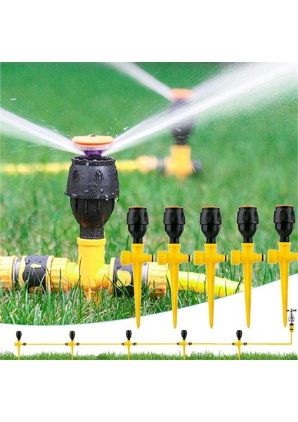 Bahçe, Geniş Alan Kapsamı, Çim ve Bahçe Için Otomatik 360 Derece Dönebilen Çim Sulama Sistemleri (5 Adet) (Yurt Dışından) fiyatları