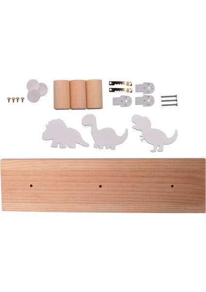 Çocuklar Dinozor Duvara Monte Ceket Kancaları Erkek Yatak Odası Kreş Oyun Odası Süslemeleri Için Ahşap Kapı Askısı-Beyaz (Yurt Dışından) modelleri