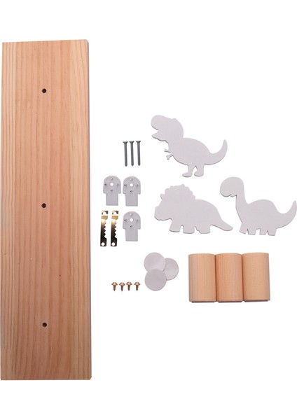 Çocuklar Dinozor Duvara Monte Ceket Kancaları Erkek Yatak Odası Kreş Oyun Odası Süslemeleri Için Ahşap Kapı Askısı-Beyaz (Yurt Dışından) fırsatları