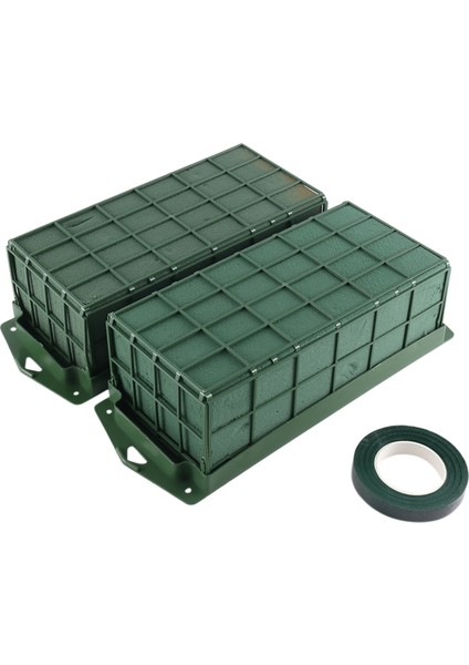 Çiçek Aranjmanları Için 2'li Paket Çiçek Köpük Kafesi Taze Yapay Çiçekler Için Kuru ve Islak Çiçek Köpüğü Çiçekçi Köpüğü (Yurt Dışından)