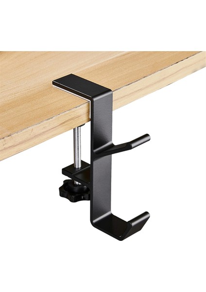 Adet Ayarlanabilir Masa Yan Kancası, Oyuncu Kulaklığı Masa Askısı Sırt Çantası Depolama, Delme Olmadan Kanca Standı, Siyah (Yurt Dışından)