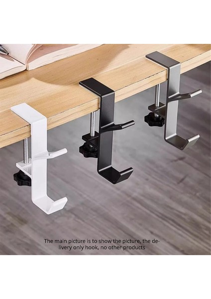 Adet Ayarlanabilir Masa Yan Kancası, Oyuncu Kulaklığı Masa Askısı Sırt Çantası Depolama, Delme Olmadan Kanca Standı, Siyah (Yurt Dışından) fırsatları