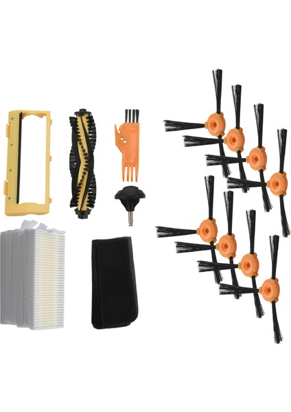 18 Adet Yan Fırça Ana Fırça Krom Çerçeve Teker Tekerlek Filtresi Ecovacs Deebot 600 601 605 710 N79 N79S Elektrikli Süpürge Yedek Parçaları (Yurt Dışından)