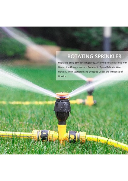 Bahçe, Geniş Alan Kapsamı, Çim ve Bahçe Için Otomatik 360 Derece Dönebilen Çim Sulama Sistemleri (5 Adet) (Yurt Dışından) modelleri