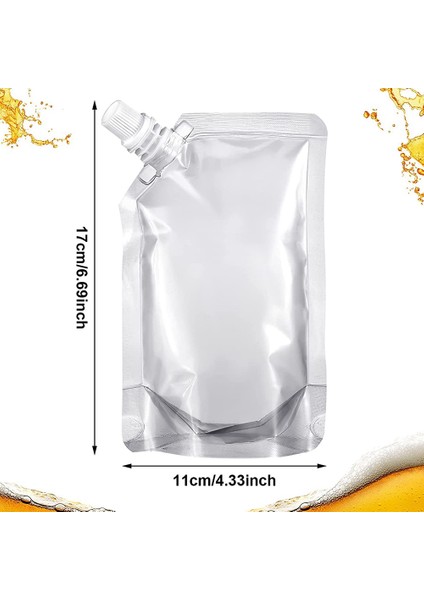 100 Adet Taşınabilir Şeffaf Plastik Borulu Kese Plastik Kese Sıvı Içecek Kese Mühürlü Ambalaj Çantası (Yurt Dışından) fiyatları