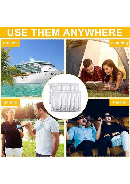 100 Adet Taşınabilir Şeffaf Plastik Borulu Kese Plastik Kese Sıvı Içecek Kese Mühürlü Ambalaj Çantası (Yurt Dışından) fırsatları