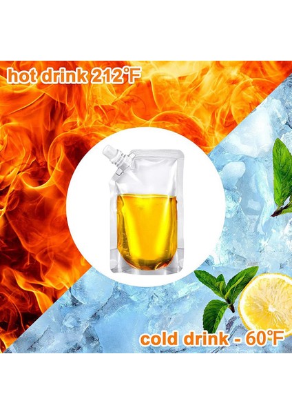 100 Adet Taşınabilir Şeffaf Plastik Borulu Kese Plastik Kese Sıvı Içecek Kese Mühürlü Ambalaj Çantası (Yurt Dışından) indirimleri