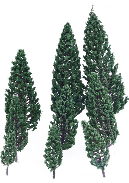 10 Adet 1.9 Inç - 6.3 Inç Tren Seti Manzara Manzara Modeli Piramidal Ağaçlar Ölçeği 1/50 (Yurt Dışından) fırsatları