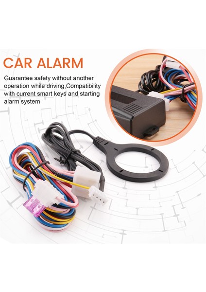 Akıllı Araba Motoru Basmalı Çalıştırma Durdurma Düğmesi Rfid Kilidi Kontak Anahtarsız Giriş Sistemi Otomatik Çalıştırma Durdurma Immobilizer Starline (Yurt Dışından) indirimleri