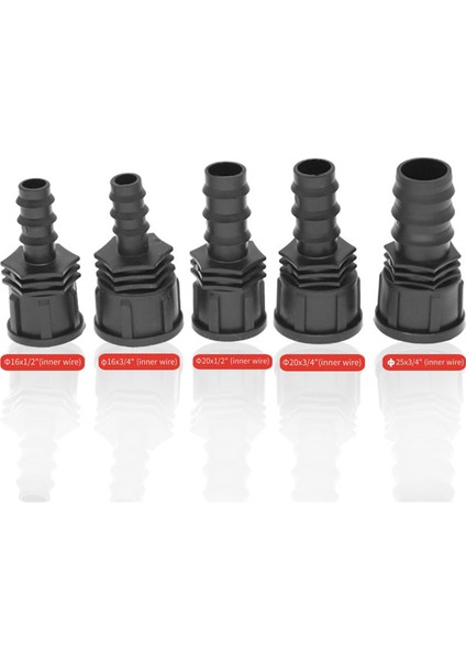 3/4 Dişi Erkek Diş Bahçe Hortumu Dikenli Bağlantı Parçası 16MM Plastik Hortum Bağlantı Parçası Sulama Borusu (Yurt Dışından) fiyatları