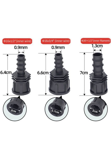 3/4 Dişi Erkek Diş Bahçe Hortumu Dikenli Bağlantı Parçası 16MM Plastik Hortum Bağlantı Parçası Sulama Borusu (Yurt Dışından) modelleri