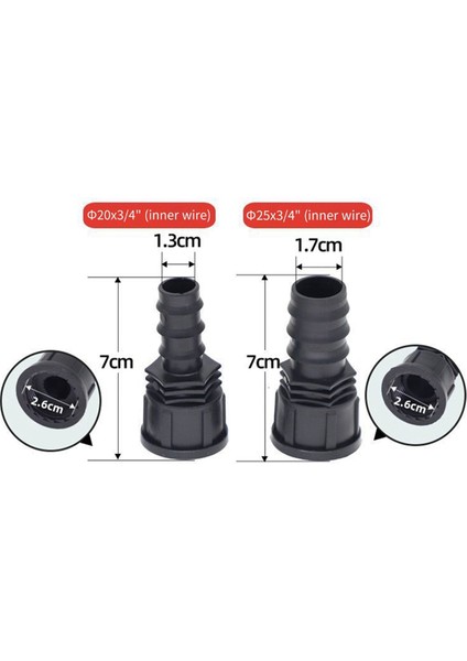 3/4 Dişi Erkek Diş Bahçe Hortumu Dikenli Bağlantı Parçası 16MM Plastik Hortum Bağlantı Parçası Sulama Borusu (Yurt Dışından) fırsatları