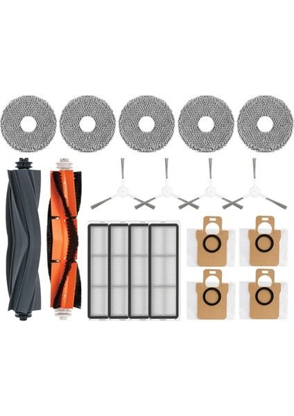 Dreame L10S Ultra/dreame L10S Pro Robot Süpürge Parçaları Toz Torbası Ana Yan Fırça Hepa Filtre Paspas Pedleri (Yurt Dışından)