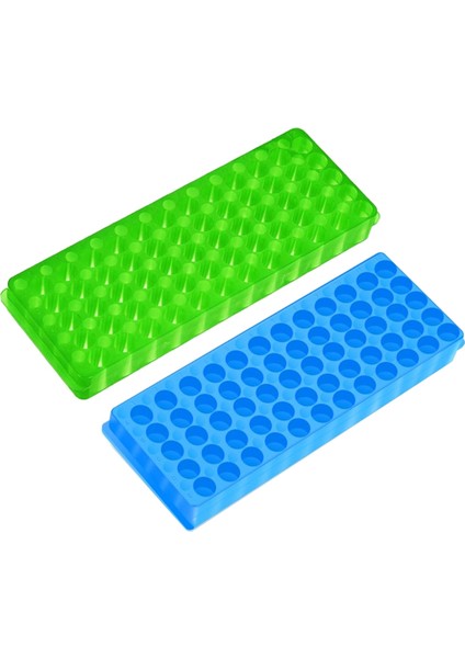 60 Delikli 4 Adet Plastik Çift Taraflı Santrifüj Tüpü Rafı, 0.5ml1.5ml/2ml Ep Tüp Rafı (Yurt Dışından)