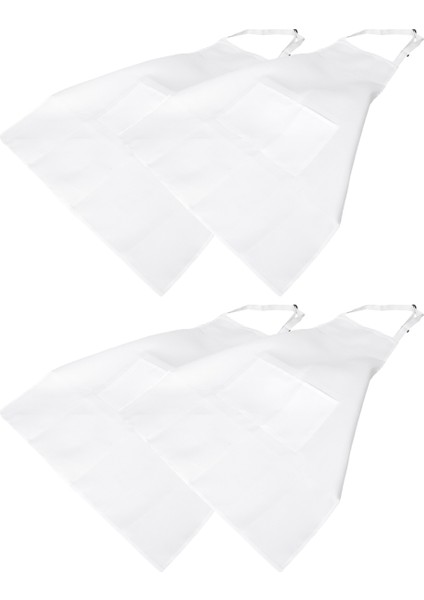 4 Paket 2 Cepli Ayarlanabilir Mutfak Pişirme Şef Önlüğü Kadınlar ve Erkekler Için Beyaz (Yurt Dışından) fiyatları