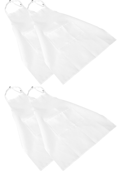 4 Paket 2 Cepli Ayarlanabilir Mutfak Pişirme Şef Önlüğü Kadınlar ve Erkekler Için Beyaz (Yurt Dışından) modelleri