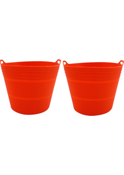 2 Adet Yeniden Kullanılabilir Silikon Yağ Kovası Astarları Traeger/pit Boss/oklahoma Joe'/green Mountain Grill Orange ile Uyumlu (Yurt Dışından)