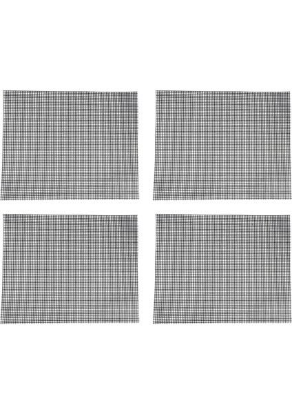 4 Adet Yapışmaz Bekü Izgara Örgü Yeniden Kullanılabilir Ptfe Izgara Net Bekü Mat Izgara, Pişirme, Pişirme, Bekü, 40 x 33 cm (Yurt Dışından)