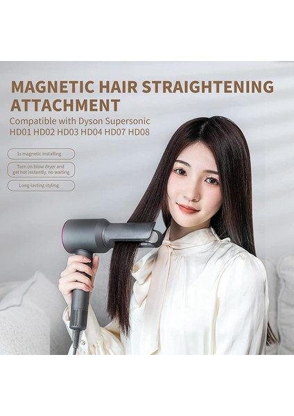 Dyson Süpersonik Saç Kurutma Makinesi Için Saç Düzleştirici Eki HD01 HD02 HD03 HD04 HD07 HD08 HD15 Aksesuarları (Yurt Dışından)