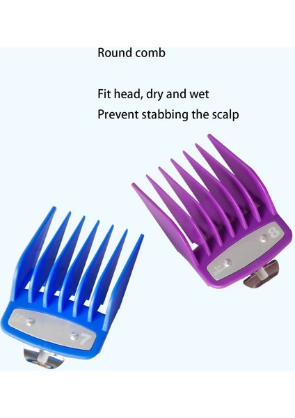 Wahl Clipper Için 10 Adet Clipper Koruyucuları, 1/16 Inçten 1 Inçe Kadar Metal Klipsli Renkli Saç Kesme Makinesi Kesme Kılavuzları (Yurt Dışından) modelleri