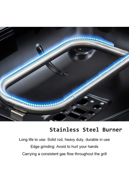 Paslanmaz Çelik Izgara Brülör Boruları 60040 Q100, Q120, Q1000, Q1200, 386002, 516002, 516001, 50060001 Parçaları Değiştirin (Yurt Dışından) modelleri