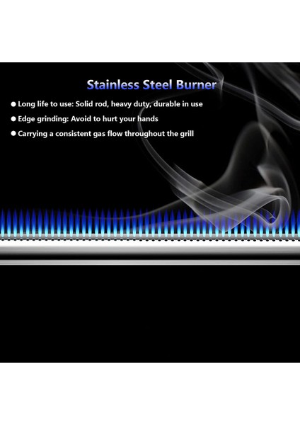 Paslanmaz Çelik Izgara Brülör Boruları 60040 Q100, Q120, Q1000, Q1200, 386002, 516002, 516001, 50060001 Parçaları Değiştirin (Yurt Dışından) indirimleri