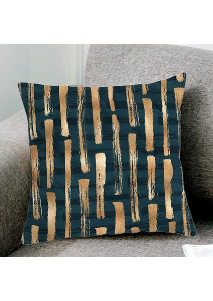 4 Adet Altın Geometrik Yastık Kılıfı 45X45CM Yastık Kılıfı Sandalye Kanepe Dekoratif Minder Örtüsü (Yurt Dışından) fiyatları