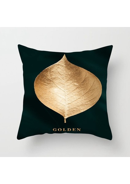 4 Adet Altın Geometrik Yastık Kılıfı 45X45CM Yastık Kılıfı Sandalye Kanepe Dekoratif Minder Örtüsü (Yurt Dışından) fırsatları