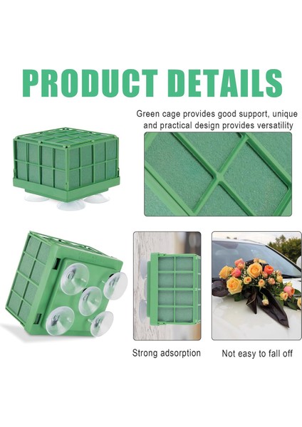 Kare Çiçek Köpük Blok Tutuculu Çiçek Köpük Kafesi, Yapay Çiçek Düzenlemeleri Için Çiçek Köpük Blokları 4 Adet (Yurt Dışından) fiyatları