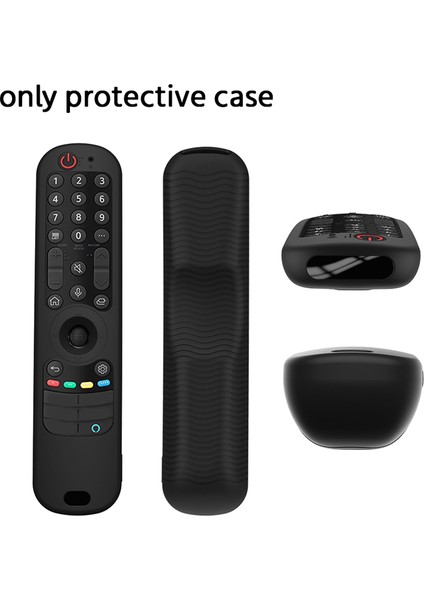 Lg AN-MR21GC MR21N/21GA Magic Remote Silikon Darbeye Dayanıklı Kılıf Için Yedek Akıllı Uzaktan Kumanda Kılıfı, Siyah (Yurt Dışından) fiyatları