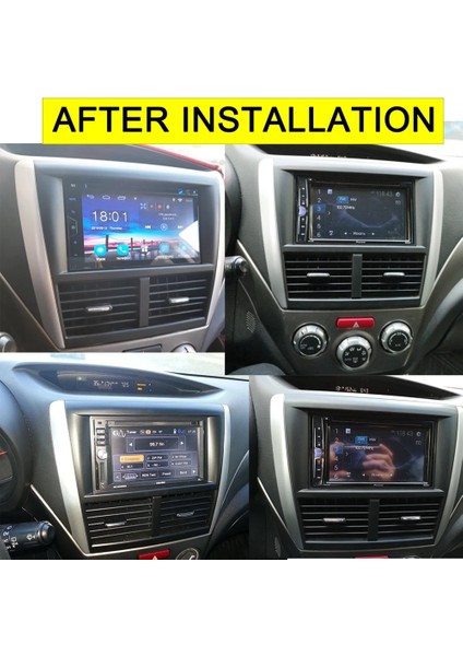 Subaru Forester Impreza 2007-2012 Için Araba Radyo Fasyası DVD Stereo Çerçeve Plaka Adaptörü Montaj Gösterge Paneli Kurulum Çerçevesi (Yurt Dışından) modelleri