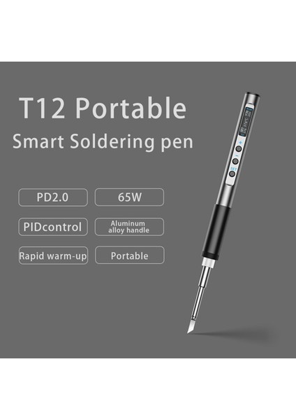 PTS100 T12 65W Elektrikli Havya OLED Ekran Kaynak Kalemi Hızlı Erime Kalay Kaynak Aracı El Tipi (Yurt Dışından) indirimleri