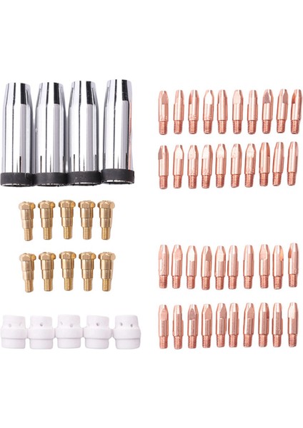 Temas Ucu Konik Gaz Nozulu Uç Tutucu ve 24KD MB24 Mıg Mag Kaynak Torcu 59 Adet (Yurt Dışından) modelleri