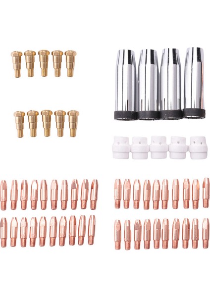 Temas Ucu Konik Gaz Nozulu Uç Tutucu ve 24KD MB24 Mıg Mag Kaynak Torcu 59 Adet (Yurt Dışından) indirimleri