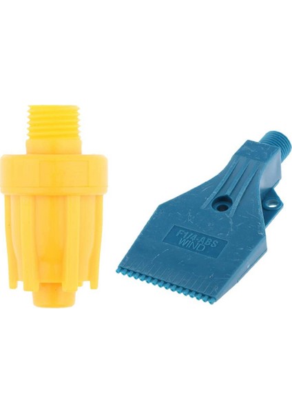 Adet Hava Üfleme Nozulu 1/4 Inç Erkek Dişli Fan Nozulu Rüzgar Jet Püskürtme Nozulu 3 Delikli Düz ve Yuvarlak Şekilli Nozul (Yurt Dışından)