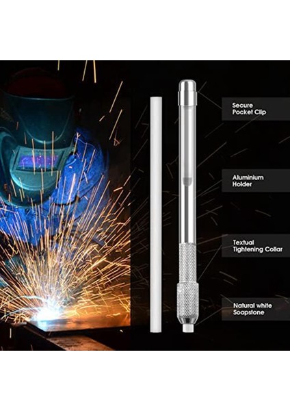 Kaynak Aletleri, Alüminyum ve Dökme Demir Için 16 Paket Yedekli 2 Paket Sabuntaşı Tutucular Işaretleyici Yuvarlak Sabuntaşı (Yurt Dışından) fırsatları