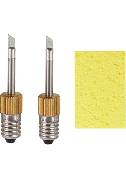 2 Adet Süngerli Lehim Ucu E10 Arayüz Kaynak Uçları USB Lehim Ucu Lehimleme Araçları Seti K Tipi (Yurt Dışından)