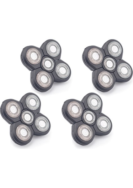 4pcs Yedek Tıraş Makinesi Başlığı Elektrikli Tıraş Makinesi 5 Kesici Yüzen Kafa Su Geçirmez Paslanmaz Çelik Bıçak (Yurt Dışından)