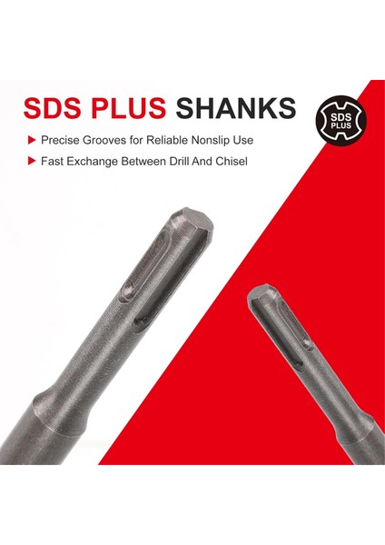 Döner Çekiç Matkaplar Için Sds-Plus Keski Seti, 3 Parça Duvar Beton Matkap Ucu Seti, Nokta Düz Ölçekleme Keskileri (Yurt Dışından) modelleri