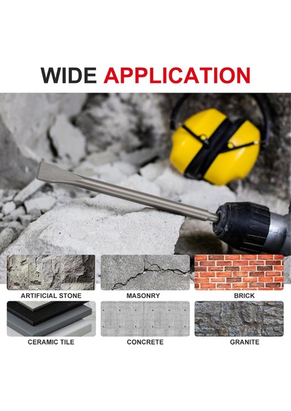 Döner Çekiç Matkaplar Için Sds-Plus Keski Seti, 3 Parça Duvar Beton Matkap Ucu Seti, Nokta Düz Ölçekleme Keskileri (Yurt Dışından) indirimleri