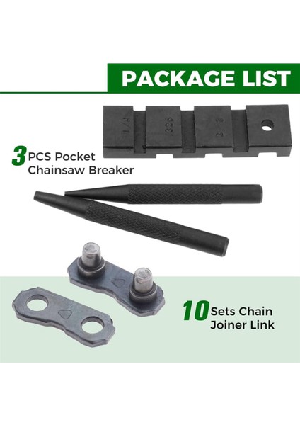 3 Adet Cep Testere Kırıcı Zincir Testere Tamir Takımı Seti 10 Set 0.325 Inç Testere Zincir Bağlantı Bağlantısı Tamiri (Yurt Dışından) fiyatları