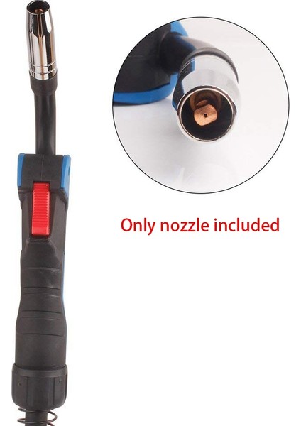 Mıg / Mag Aşınma Parçaları Seti MB15 Tel Çapı 0,8 mm Parçaları Için Uygun Gaz Nozulu Nozulu Çubuk Akım Nozulu M6 0,8 mm (Yurt Dışından) indirimleri