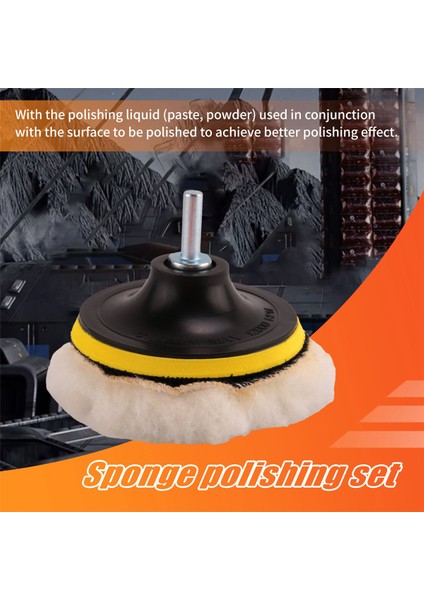 Brüt Parlatma Parlatma Pedi Seti Araba Parlatma Tamponu Matkap Adaptör Aracı (Yurt Dışından) indirimleri