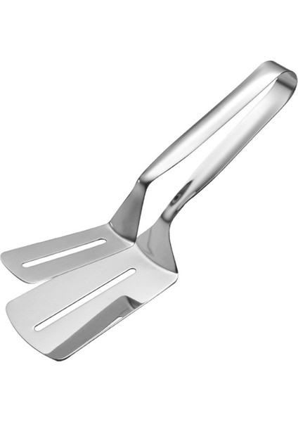 Paslanmaz Çelik Çift Taraflı Kürek Klipsi, Paslanmaz Çelik Spatula Mutfak Maşası, Izgara Kelepçesi Döndürülebilir Spatula Klipsi (Yurt Dışından)