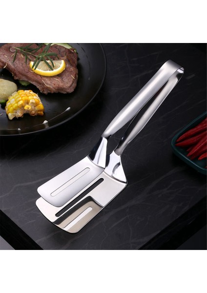 Paslanmaz Çelik Çift Taraflı Kürek Klipsi, Paslanmaz Çelik Spatula Mutfak Maşası, Izgara Kelepçesi Döndürülebilir Spatula Klipsi (Yurt Dışından) fiyatları
