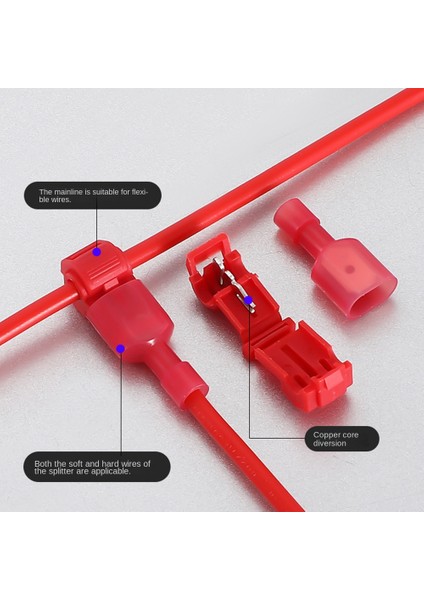 120 Adet/60 Çift Hızlı Ekleme Kablo Terminalleri T-Tap Naylon ile Kendiliğinden Sıyırma Tam Yalıtımlı Erkek Hızlı Bağlantı Keser (Yurt Dışından) fiyatları