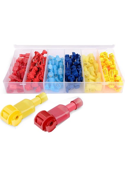 120 Adet/60 Çift Hızlı Ekleme Kablo Terminalleri T-Tap Naylon ile Kendiliğinden Sıyırma Tam Yalıtımlı Erkek Hızlı Bağlantı Keser (Yurt Dışından) modelleri