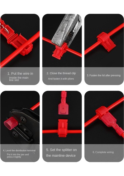 120 Adet/60 Çift Hızlı Ekleme Kablo Terminalleri T-Tap Naylon ile Kendiliğinden Sıyırma Tam Yalıtımlı Erkek Hızlı Bağlantı Keser (Yurt Dışından) fırsatları