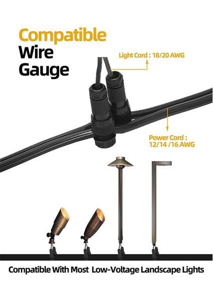20 Adet Düşük Voltajlı Kablo Musluk Konnektörü Su Geçirmez 12-20 Ölçü Yol Işıkları, Spot Işıkları, Projektör Işıkları, Zemin Işıkları Için (Yurt Dışından) indirimleri